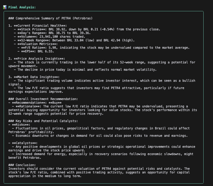 Final Investment Analysis